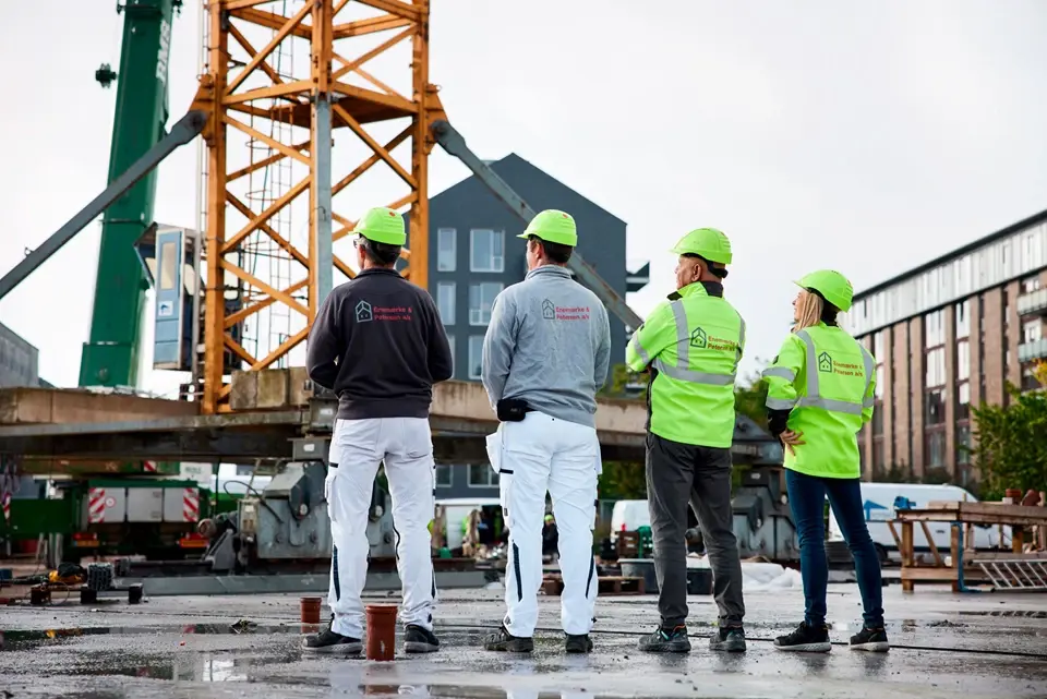 Byggeplads Med Arbejdsmænd