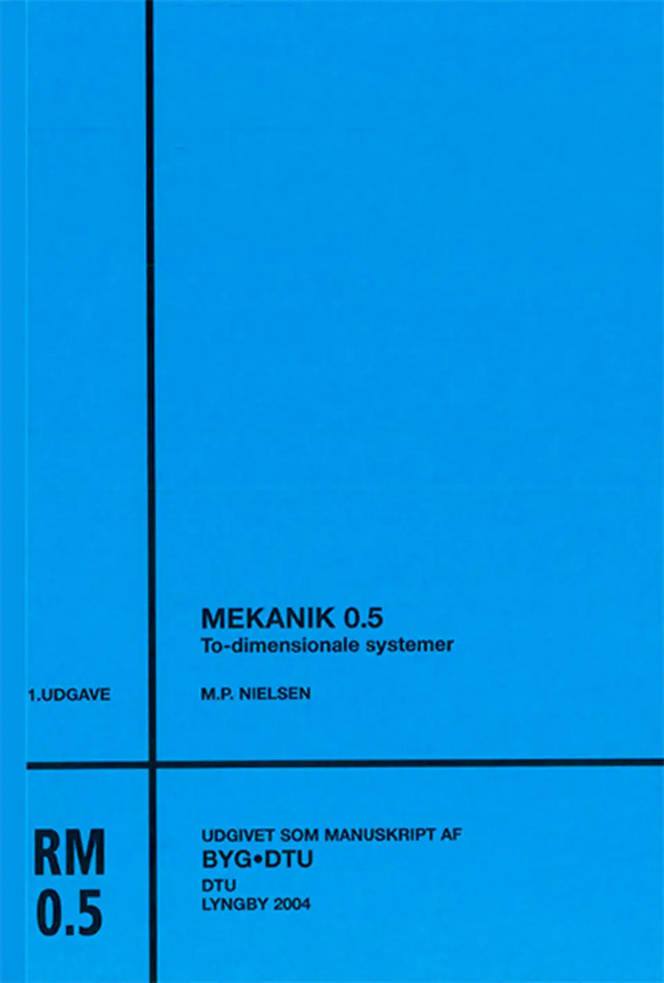 Mekanik 0.5, Todimensionale syst.(skalkonst) e-bog