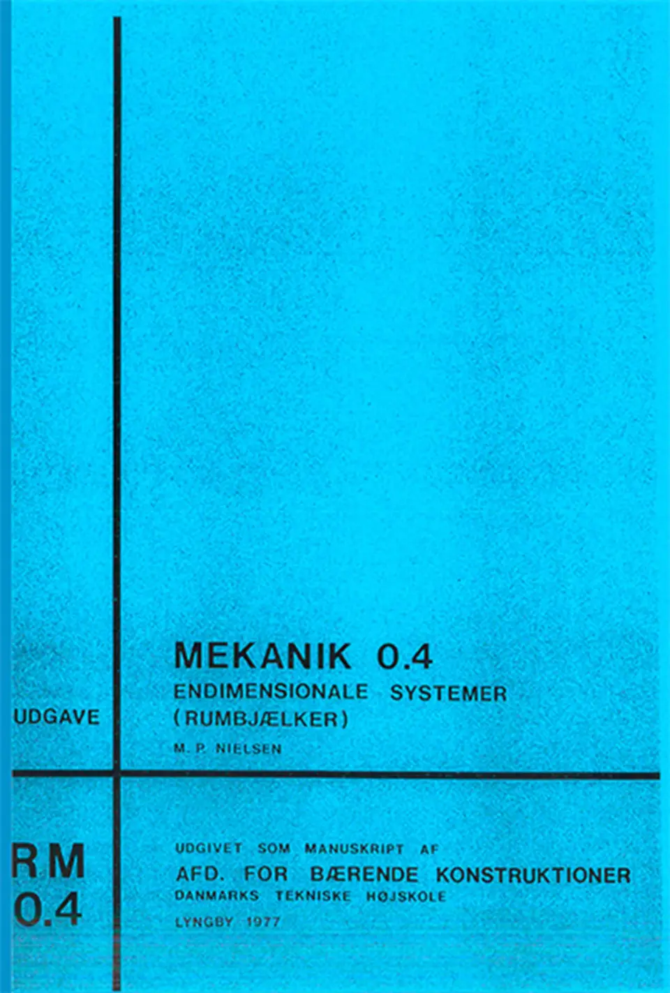 Mekanik 0.4, Endimensionale sys.(rumbjælker) e-bog